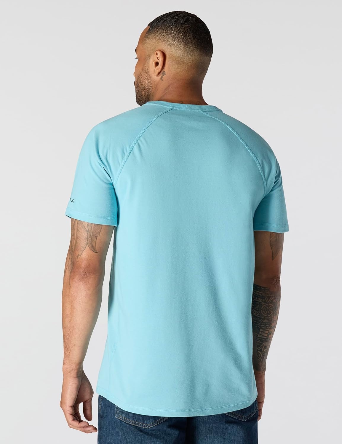 image:imageCarhartt Mens Force Relaxed Fit Midweight ShortSleeve Pocket TShirtDusted Aqua