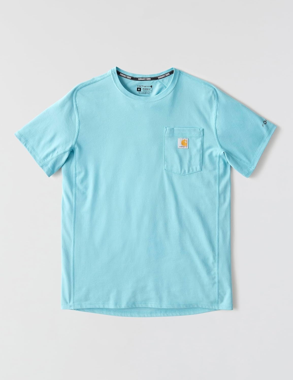 image:imageCarhartt Mens Force Relaxed Fit Midweight ShortSleeve Pocket TShirtDusted Aqua