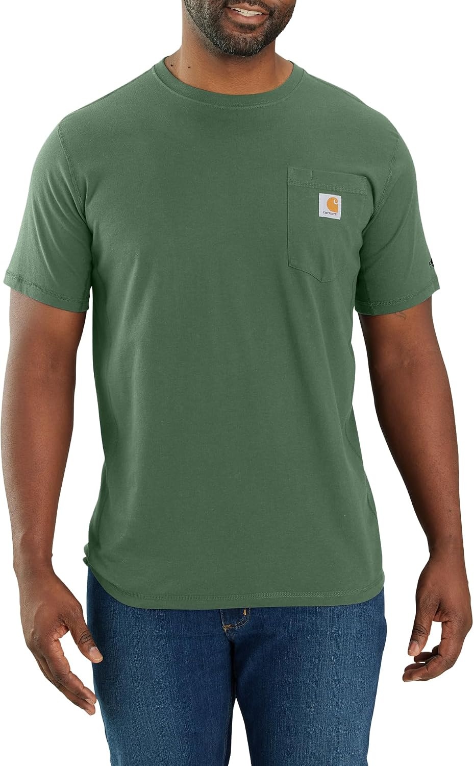 image:imageCarhartt Mens Force Relaxed Fit Midweight ShortSleeve Pocket TShirtFrosted Balsam