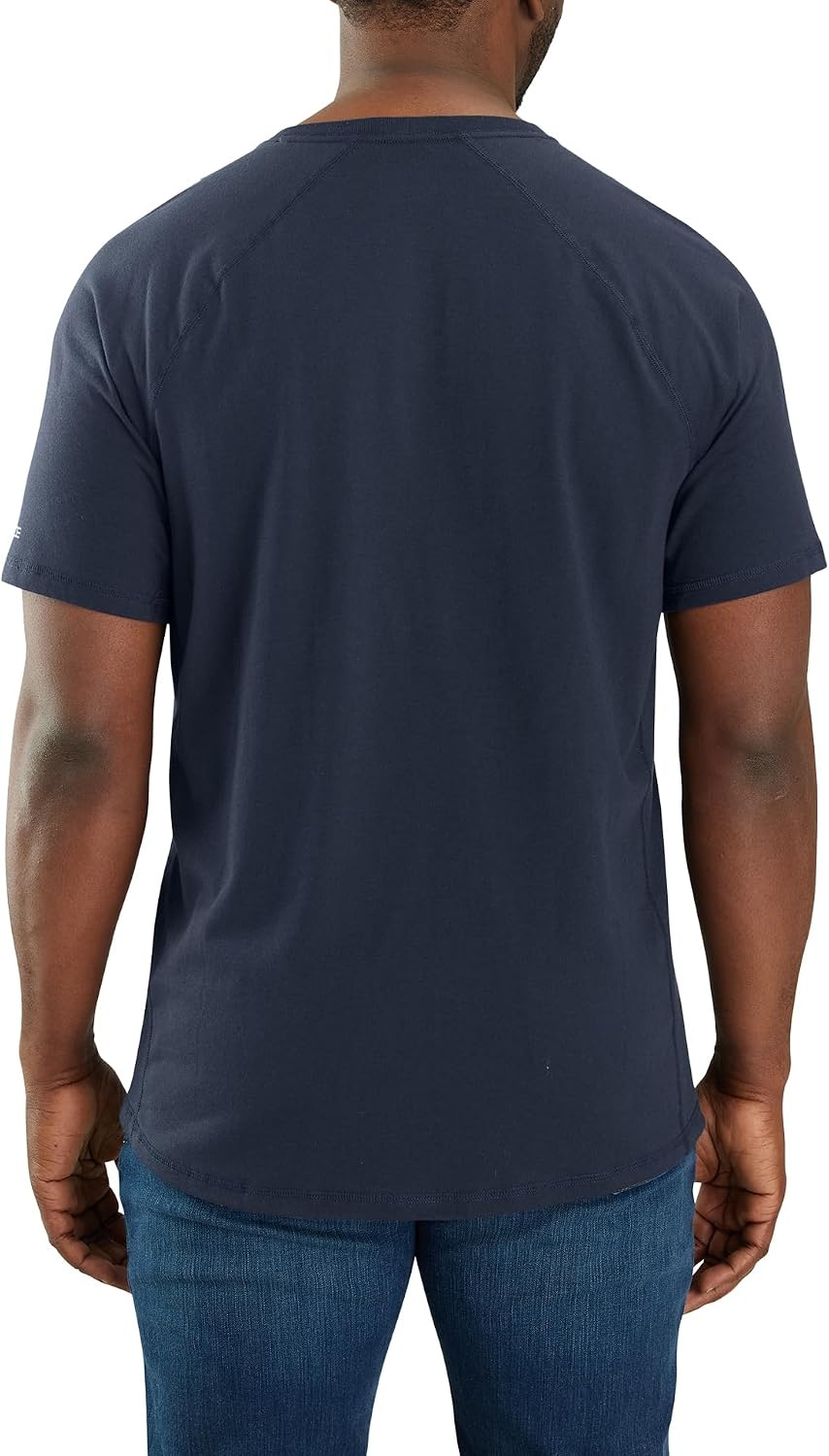 image:imageCarhartt Mens Force Relaxed Fit Midweight ShortSleeve Pocket TShirtNavy