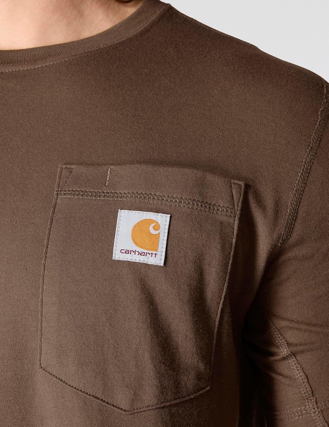 image:imageCarhartt Mens Force Relaxed Fit Midweight ShortSleeve Pocket TShirtSepia