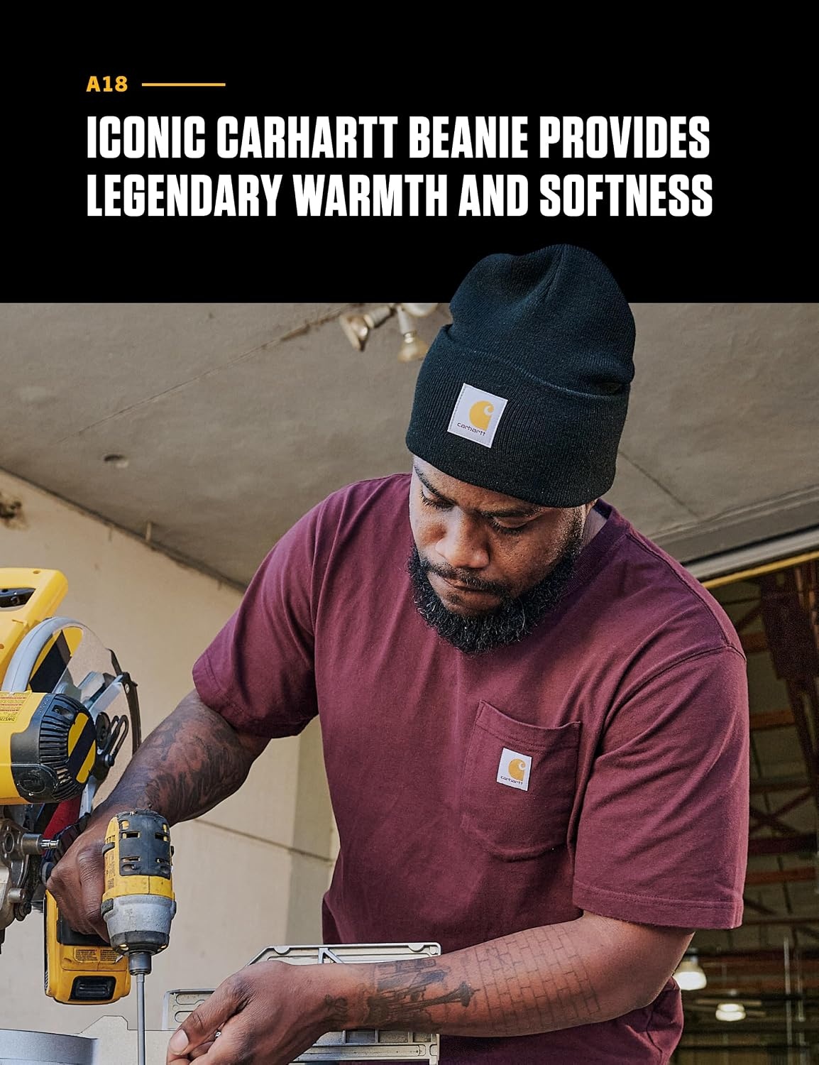 image:imageCarhartt Mens Knit Cuffed BeanieBlack