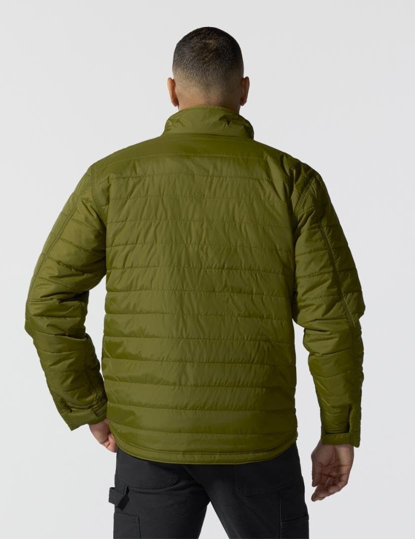 image:imageCarhartt Mens Rain Defender Relaxed Fit Lightweight Insulated JacketDark Bronzed Green