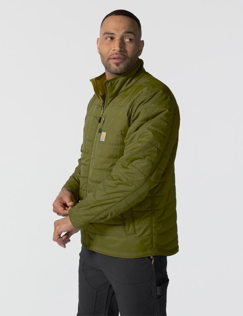 image:imageCarhartt Mens Rain Defender Relaxed Fit Lightweight Insulated JacketDark Bronzed Green