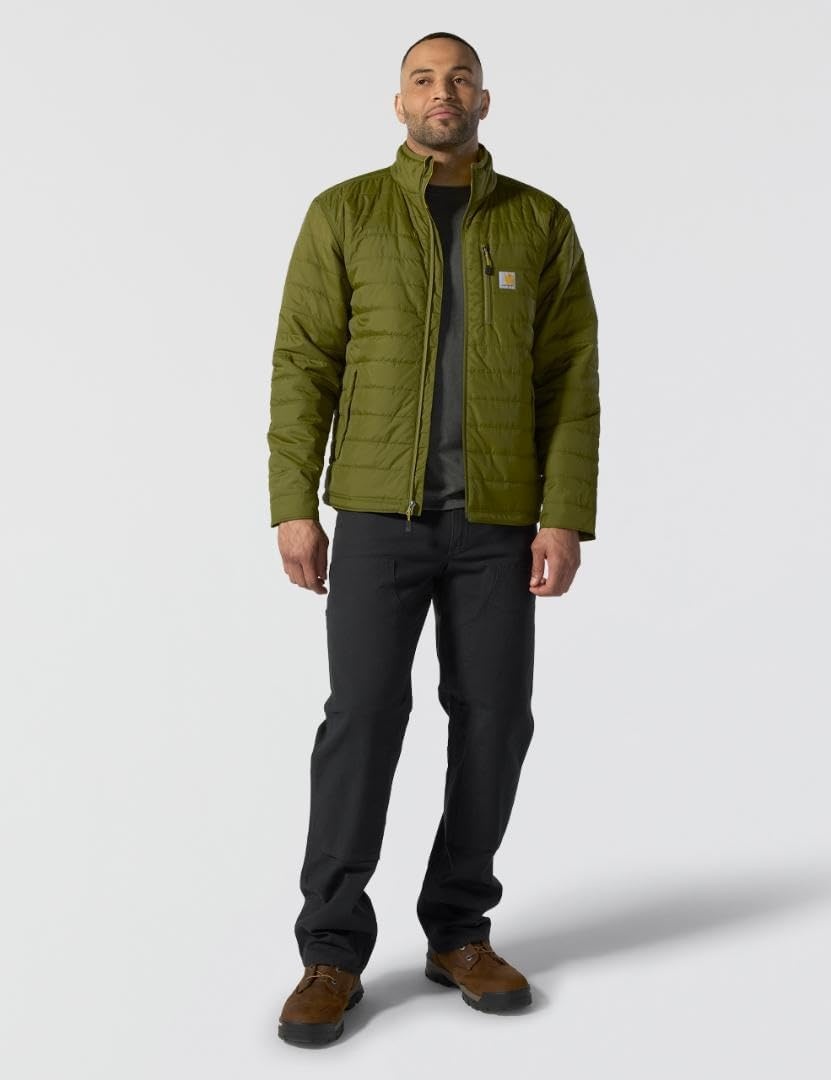 image:imageCarhartt Mens Rain Defender Relaxed Fit Lightweight Insulated JacketDark Bronzed Green