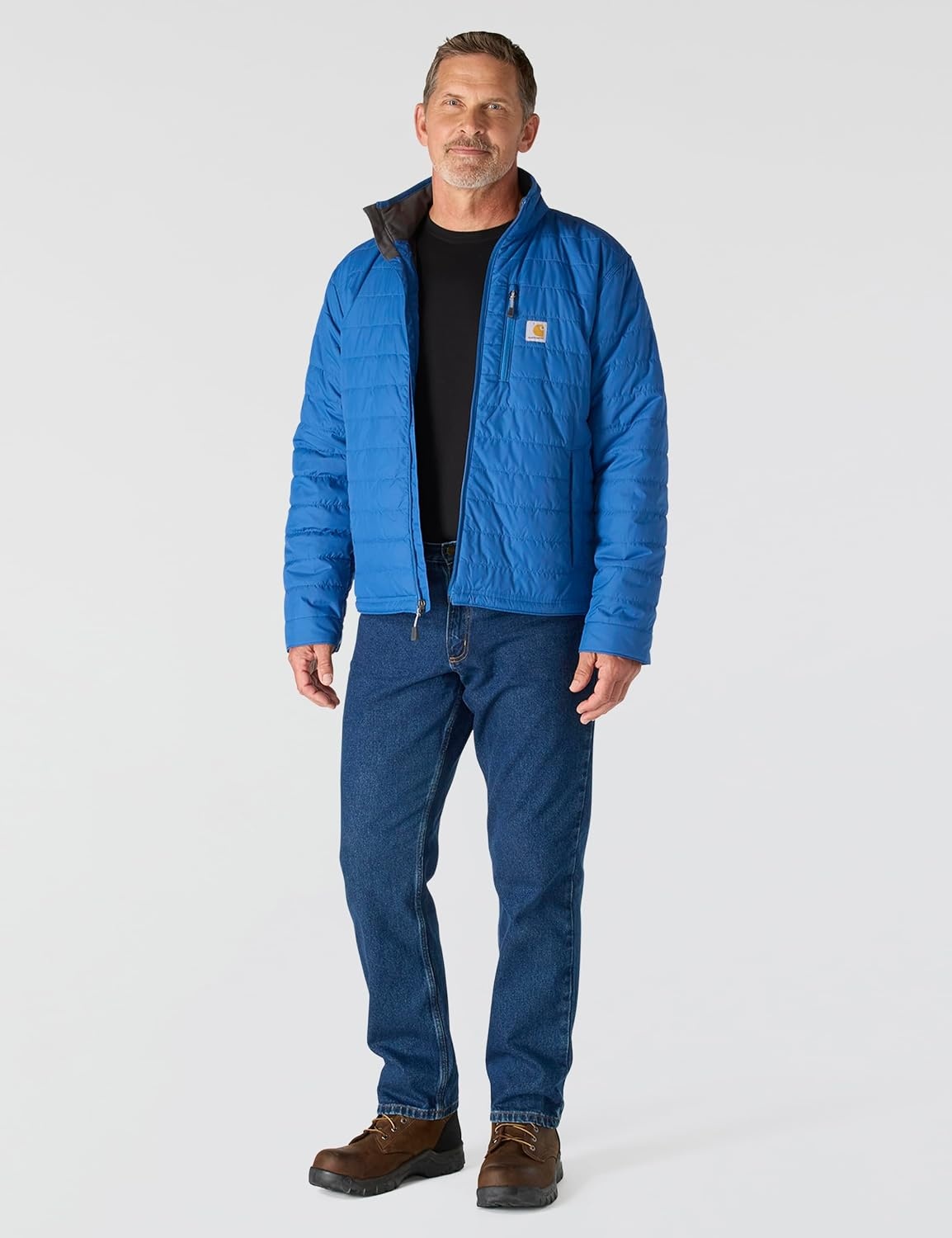 image:imageCarhartt Mens Rain Defender Relaxed Fit Lightweight Insulated JacketDark Horizon Blue