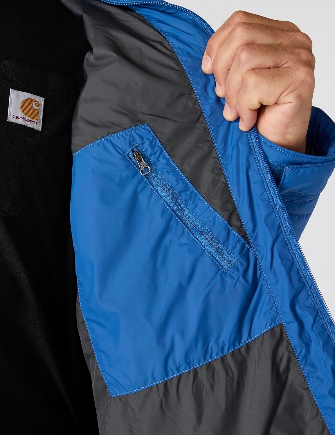 image:imageCarhartt Mens Rain Defender Relaxed Fit Lightweight Insulated JacketDark Horizon Blue