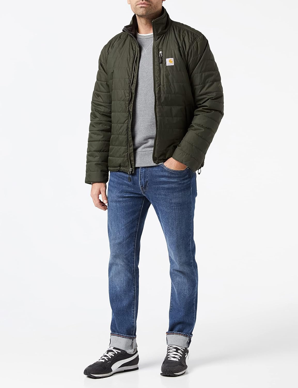image:imageCarhartt Mens Rain Defender Relaxed Fit Lightweight Insulated JacketPeat