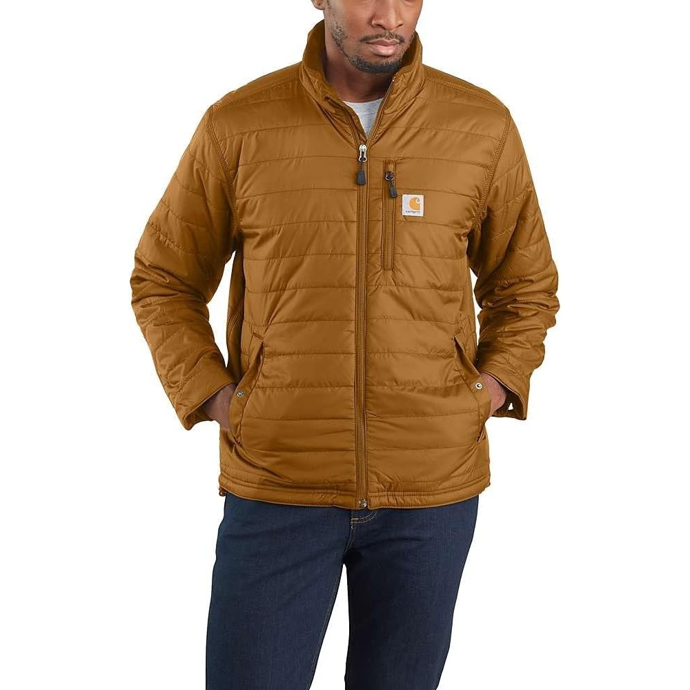 image:imageCarhartt Mens Rain Defender Relaxed Fit Lightweight Insulated JacketCarhartt Brown