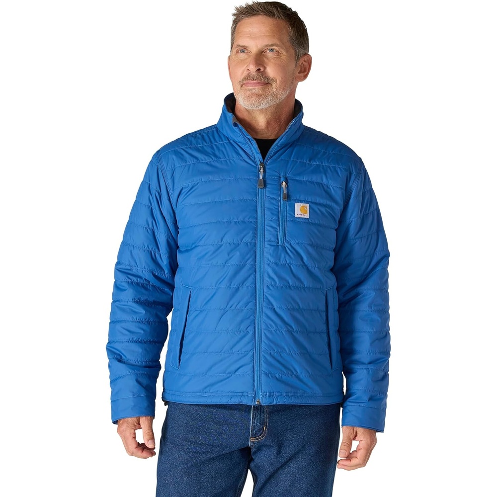 image:imageCarhartt Mens Rain Defender Relaxed Fit Lightweight Insulated JacketDark Horizon Blue