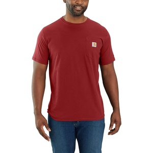 Carhartt Men’s Force Relaxed Fit Midweight Short-Sleeve Pocket T-Shirt(Crabapple)