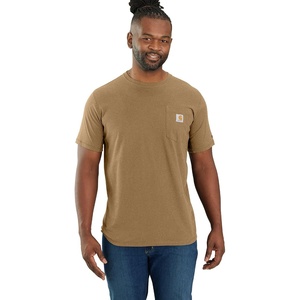 Carhartt Men’s Force Relaxed Fit Midweight Short-Sleeve Pocket T-Shirt(Shaded Beach Heather)