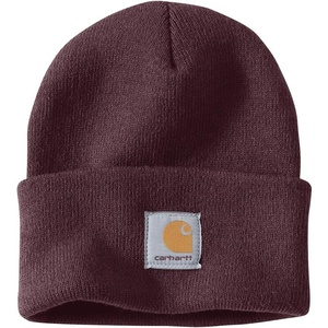 Carhartt Men’s Knit Cuffed Beanie(Deep Wine)