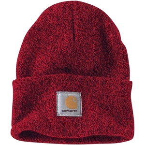 Carhartt Men’s Knit Cuffed Beanie(Red/Navy)